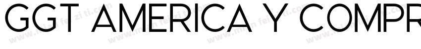 GGT America Y Compressed字体转换